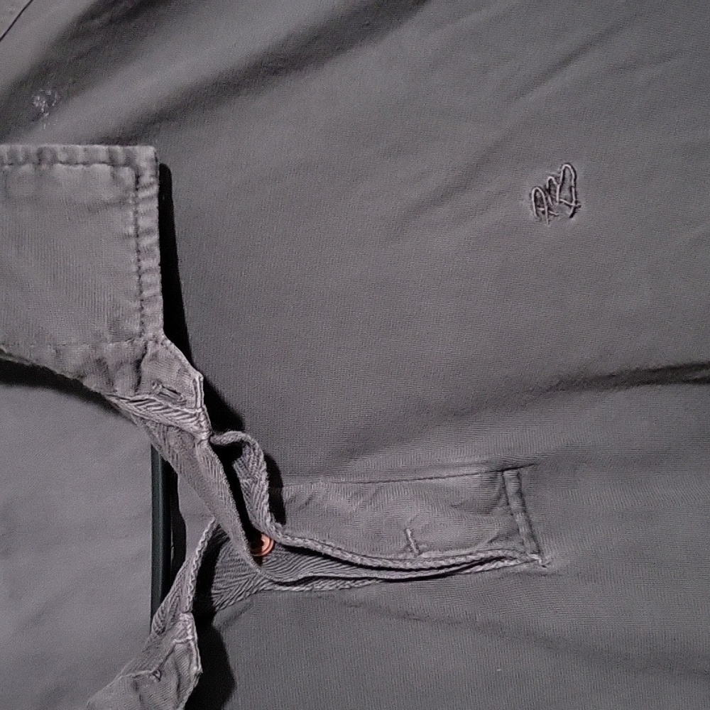 Pierre Balmain Charcoal Long Sleeve Polo Shirt Size XL - Picture 3 of 3